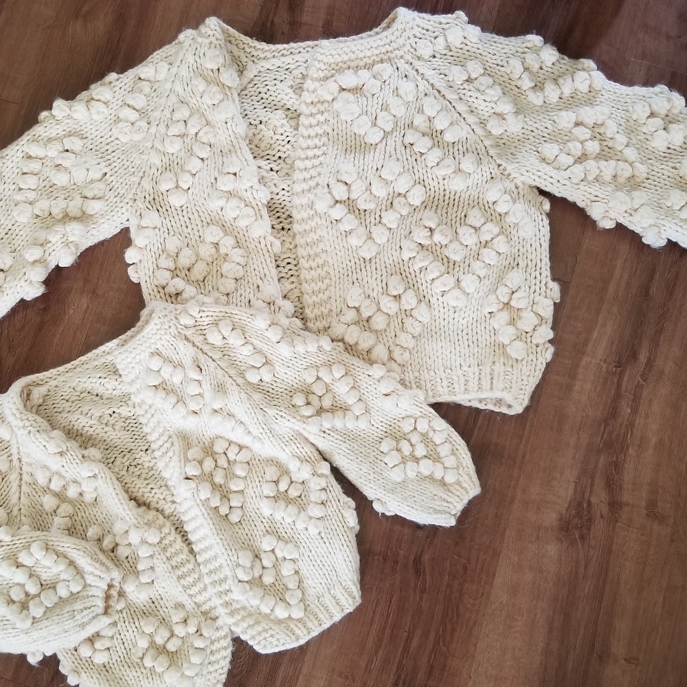 Mommy & Me Pom Pom Cardigan